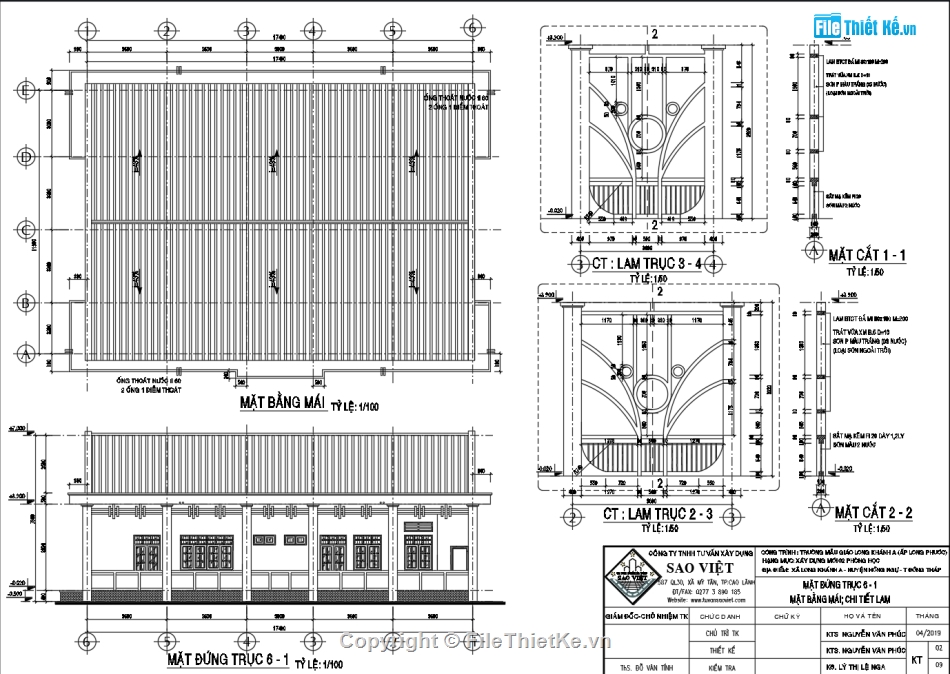 Bản vẽ trường mầm non,Bản vẽ trường mẫu giáo,Bản vẽ trường mầm non 11.9x17.4m
